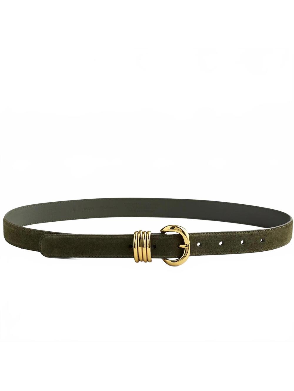 Madewell Metal Keeper Belt in Suede NWT Green Loden Size XXL